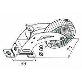 Enrouleur sangle orientable...