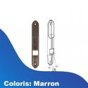 Plaque de propreté pour enrouleur ZF à encastrer - marron