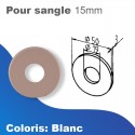 Rosace de recouvrement - Blanc - Sangle 15mm max