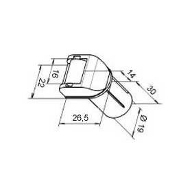 Guide sangle - Brun foncé -...