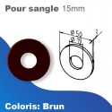 Rosace de recouvrement - Brun foncé - Sangle 15mm max