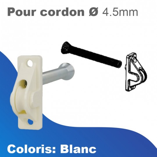 Guide cordon avec ressort flexible - Cordon 4,5mm max