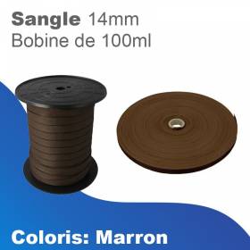 Sangle de 14mm - marron -...