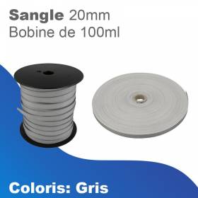 Sangle de 20mm - Gris - en...