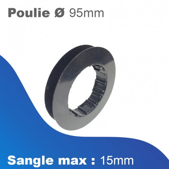 Poulie Deprat 95 mm - Sangle maxi 15 mm