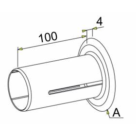 Flasque coulissante - Tube...
