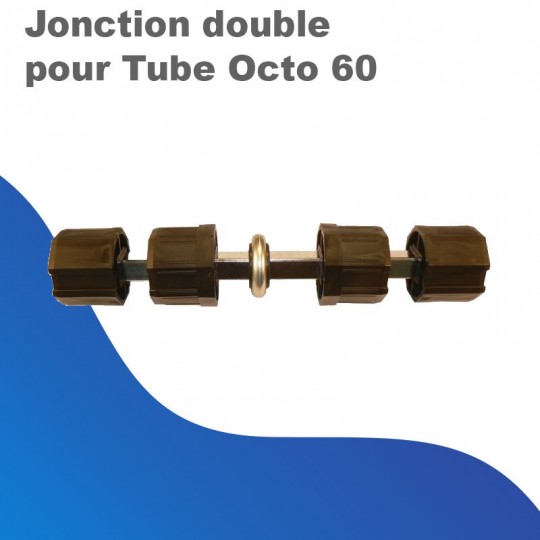 Jonction double pour Tube Octo 60