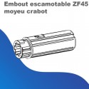Embout escamotable ZF45 moyeu crabot