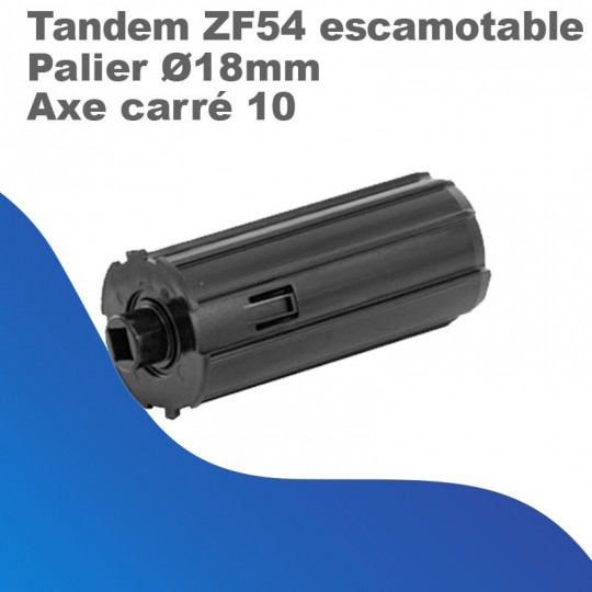 Embout ZF54 escamotable palier Ø18mm - Axe carré 10