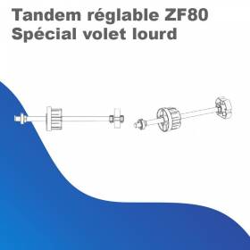 Tandem réglable ZF80...