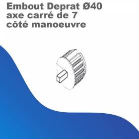 Embout Deprat Ø 40 - axe...