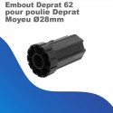 Embout Deprat 62 pour poulie Deprat - Moyeux Ø 28 mm