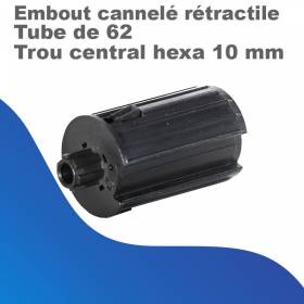 Embout cannelé rétractile...