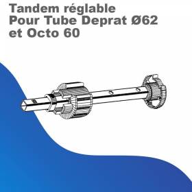 Tandem réglable pour tube...