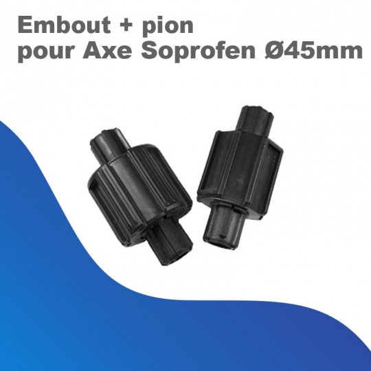 Embout + pion - pour Axe Soprofen Ø45mm