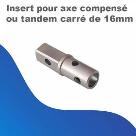 Insert pour axe compensé ou...