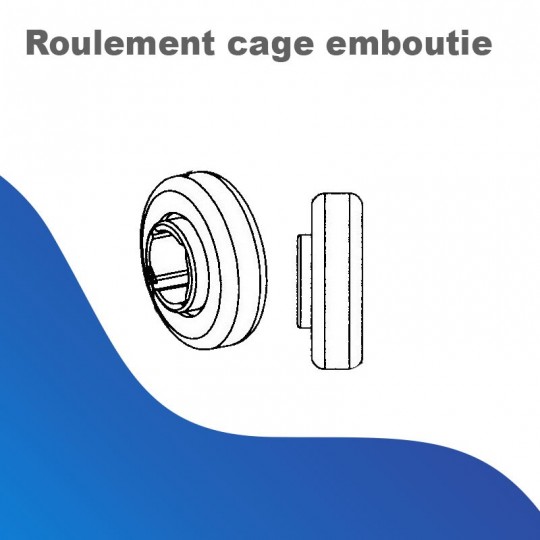 Roulement cage emboutie