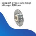 Support avec roulement alésage Ø18mm