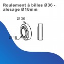 Roulement à billes Ø36 - alésage Ø18mm