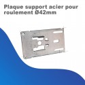 Plaque support acier pour roulement Ø42mm