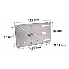 Plaque support acier pour...
