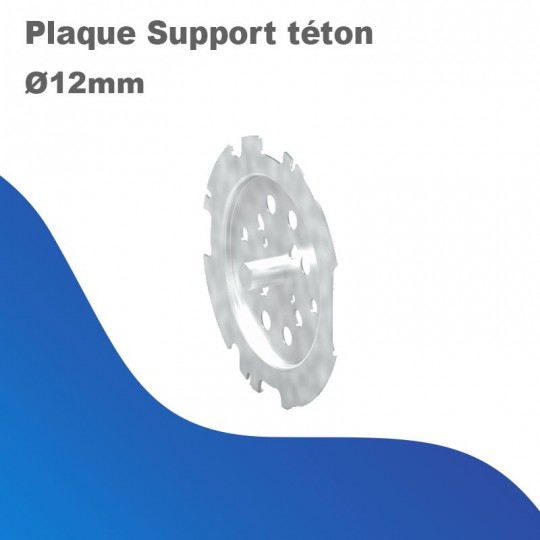 Plaque support téton Ø12mm