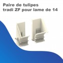 Paire de tulipes tradi ZF pour lame de 14mm