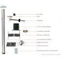 Kit de modernisation BUBENDORFF radio Ø60 25 Nm  Lg 3000 - bloc baie