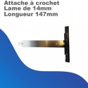 Attache à crochet pour lame de 14 - Longueur 147mm