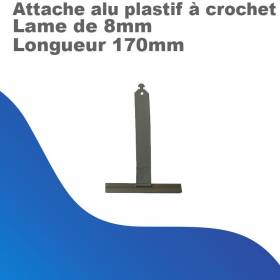 Attache alu plastifié à...