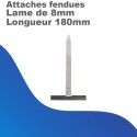 Attaches fendues pour lame de 8m - Longueur 180mm