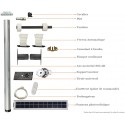 Kit de modernisation BUBENDORFF solaire AU Ø60 10 Nm  L2000 - bloc baie