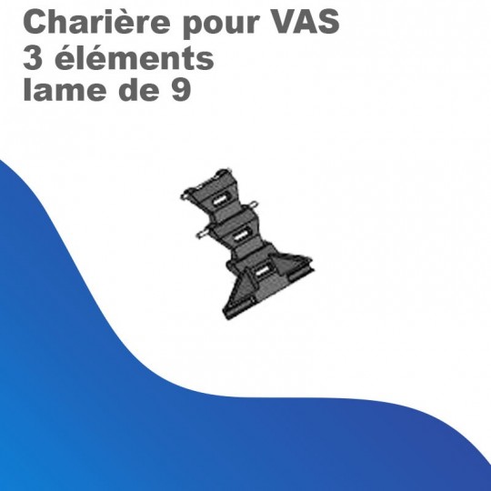 Charnière pour VAS - 3 éléments - lame de 9
