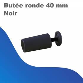 Butée ronde 40mm noire