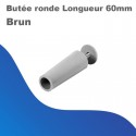 Butée rond - Longueur 60mm coloris brun