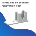 Arrêts bas de coulisse rénovation noir