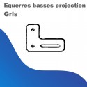 Equerres basses de projection - Gris