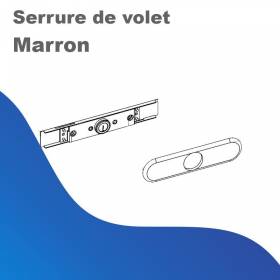 Serrure de volet - marron