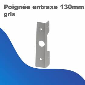 Poignée entraxe 130mm - gris