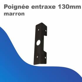 Poignée entraxe 130mm - marron