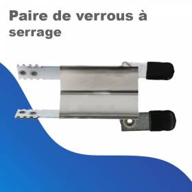 Paire de verrous à serrage