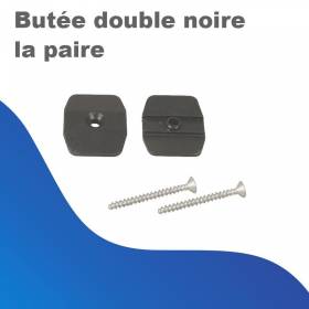 Butée double noire (la paire)