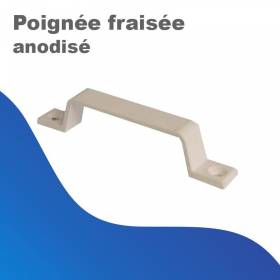 Poignée fraisée - anodisé