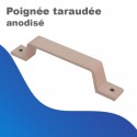 Poignée taraudée - anodisé