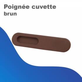 Poignée cuvette - brun