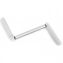 Manivelles Profil pour tringle Ø12mm - bras de 180mm - Blanc - Longueur 310 mm