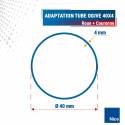 Adaptation 40 R + C moteur Nice Era S pour tube Ogive de 40 x 4 mm