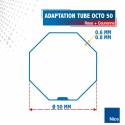 Adaptation 50 R + C moteur Nice Era pour tube Octo de 50 mm