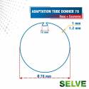 Adaptation 50 R + C moteur SELVE SP2 pour tube store 78 mm