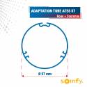 Adaptation 50 R + C moteurs Somfy LT50 + Simu pour tube Ates Ø57